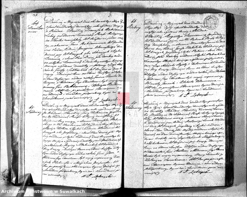 image.from.unit.number "Duplikat aktów urodzonych, zaślubuionych y umarłych katolików w parafii wieysieysiey w dekanacie łozdziejskim od dnia 1 stycznia do 31 grudnia 1829 roku"