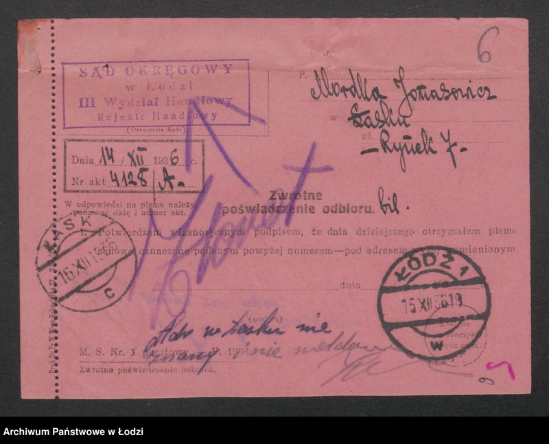 Obraz 8 z jednostki "Mordka Jonasewicz- sprzedaż skóry"