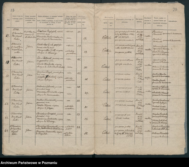 Obraz 13 z jednostki "Księga małżeństw"