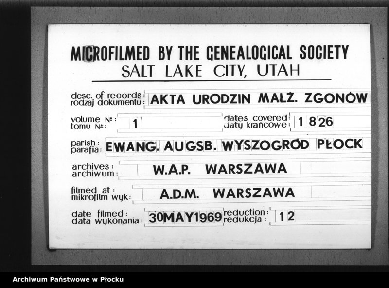 image.from.unit.number "Akta urodzeń, małżeństw i zgonów"