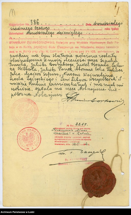 Obraz 14 z jednostki "Stowarzyszenie "Linas Hacedek" w Kutnie"