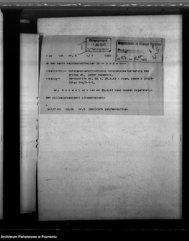 Obraz 8 z jednostki "Notdienstverpflichtung der Ärzte"