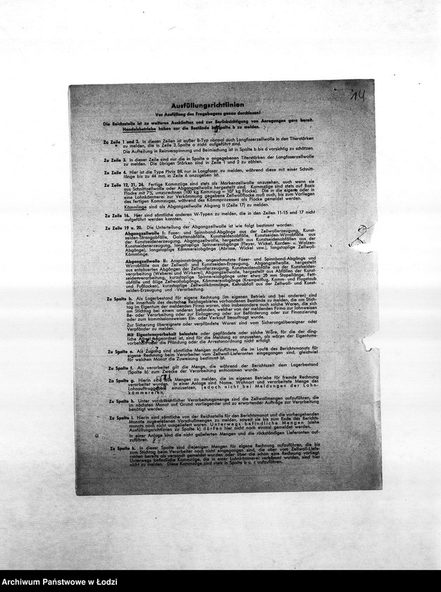 Obraz 17 z jednostki "Textil-Fabrikations-Abteilung [Produkcja i zapotrzebowanie materiałów dla resortu pracy]"