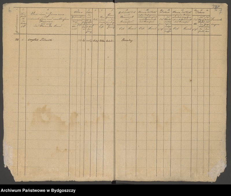 image.from.unit.number "[Seelen - Liste der Gemeinde Bromberg nr 223-337]"