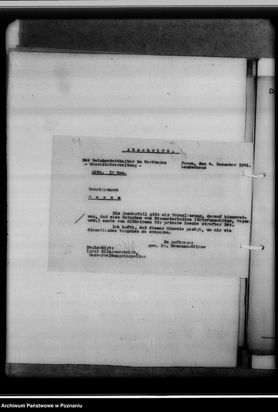 Obraz 15 z jednostki "Allgemeine Verfügungen der Gauselbstverwaltung"