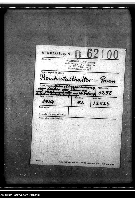 Obraz 2 z jednostki "Dienstbesprechung der Leiter der Wohnungsund Siedlungsämter in Würzburg. DWH - Arbeitstagung"