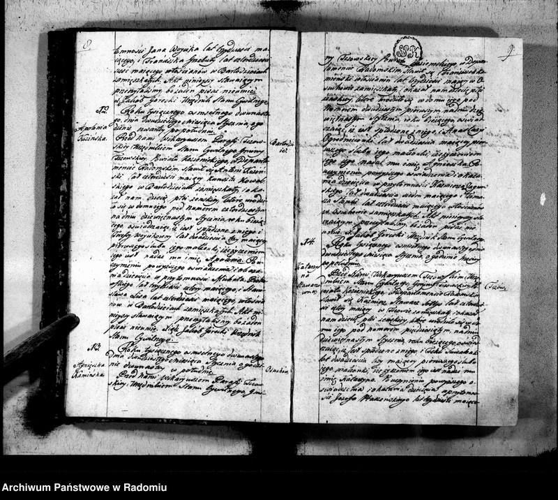 image.from.unit.number "Księga urzędnika stanu cywilnego gminy Tczowskiey do zapisania wszelkich aktów rok 1812"