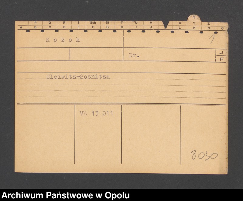 Obraz 3 z jednostki "[Kozok, zam. Gleiwitz]"