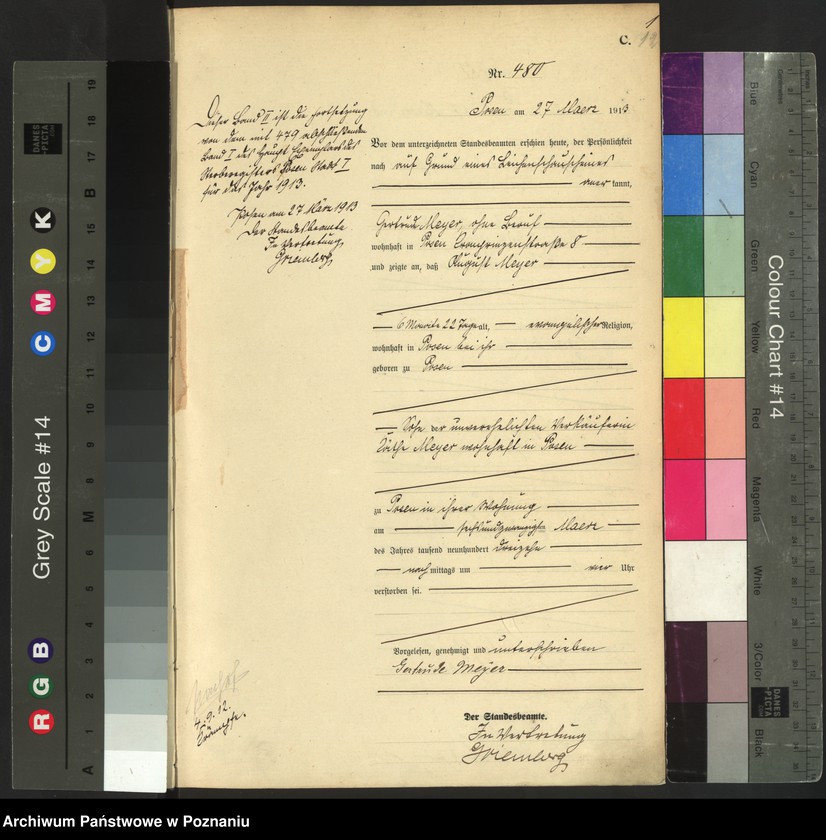 Obraz 3 z jednostki "Księga miejscowa zgonów tom II [Rejestr główny zgonów]"