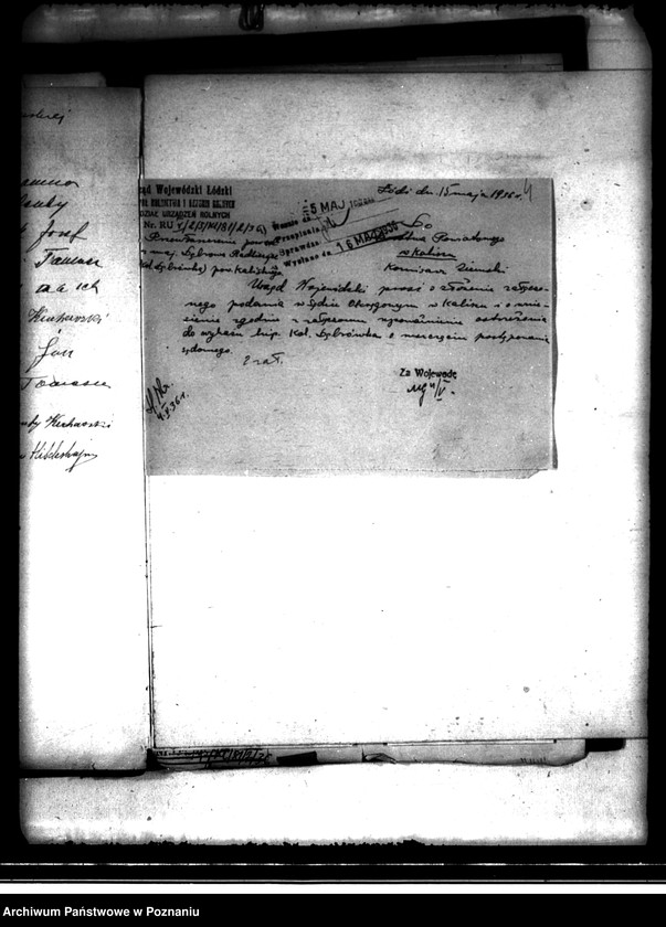 image.from.unit.number "Przewłaszczenie parcel z majątku Dąbrówka-Radliczyce powiatu kaliskiego"