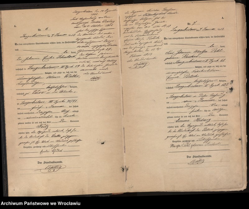 image.from.unit.number "Księga urodzeń Bielawa (Langenbielau) 1913"