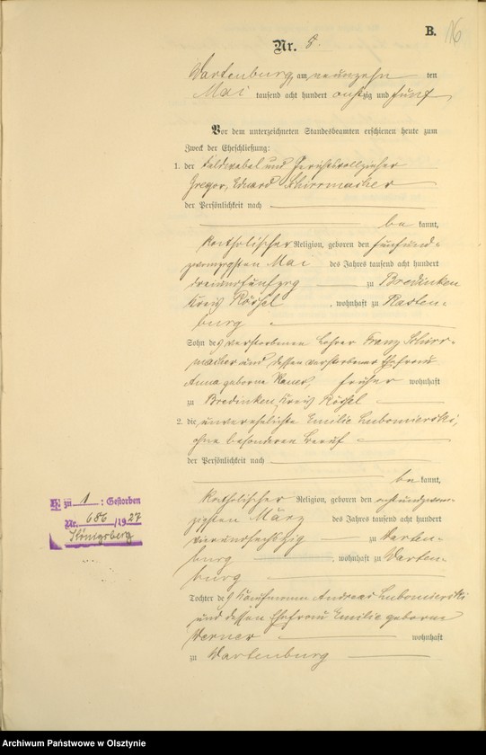 image.from.unit.number "Heiraths-Haupt-Register Nr 1 - 34"