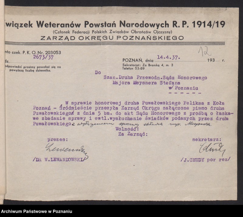 image.from.unit.number "Sprawy Sądu Honorowego Związku Weteranów Powstań Narodowych."