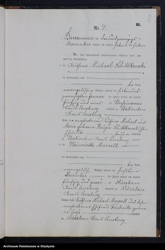 image.from.unit.number "Heiraths-Haupt-Register Nr 1 - 6"