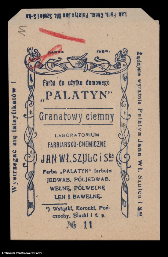 Obraz 13 z jednostki "Jan Władysław Szulc i S-ka- fabrykacja barwników"