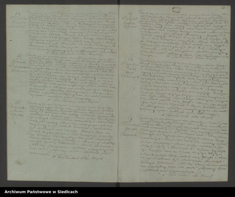 Obraz 15 z jednostki "Akta urodzin, małżeństw, zgonów"