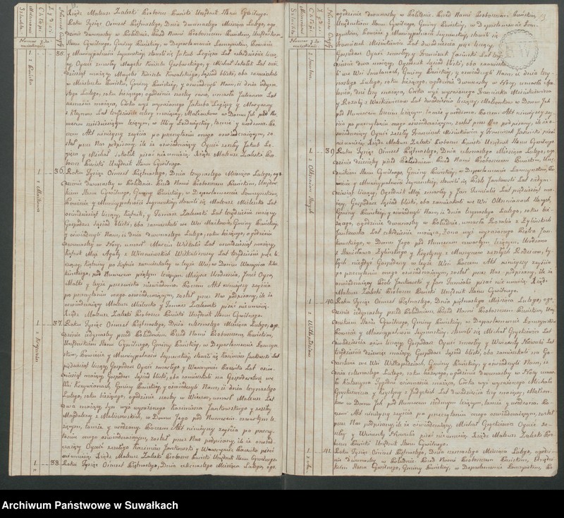 Obraz 9 z jednostki "Akta zeszłych gminy puńskiey odpierwszego stycznia do dnia ostatniego grudnia 1815 roku."