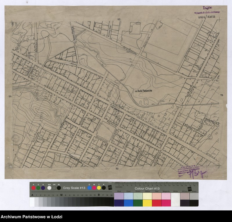 Obraz 1 z jednostki "Plan m. Łodzi 1:2000. Sekcja SW73"