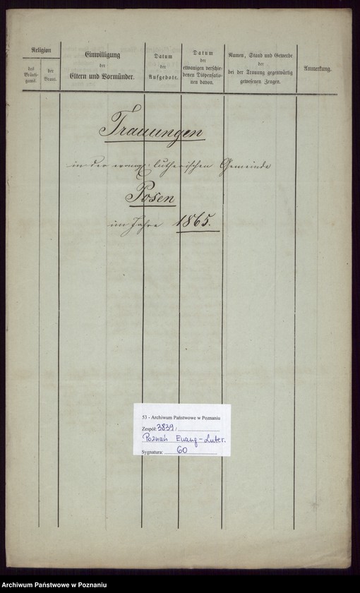 Obraz 2 z jednostki "Trauungen"