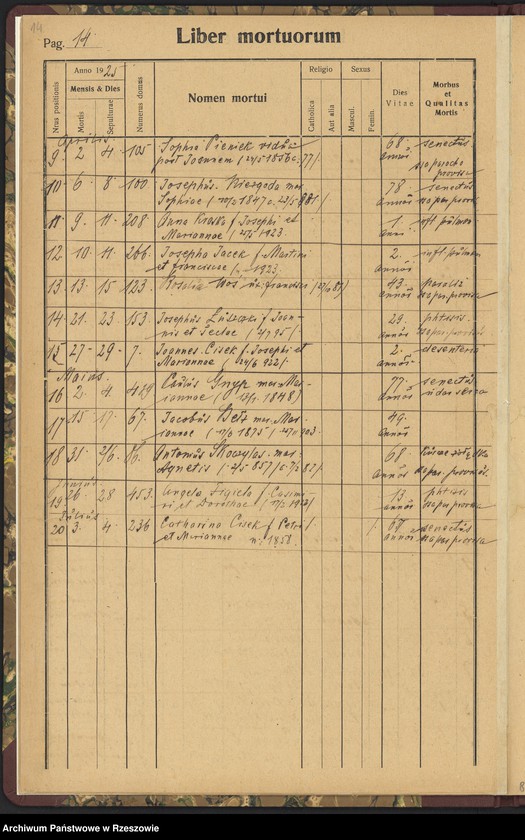 image.from.unit.number "Księga zgonów - Trzeboś, cz. II"