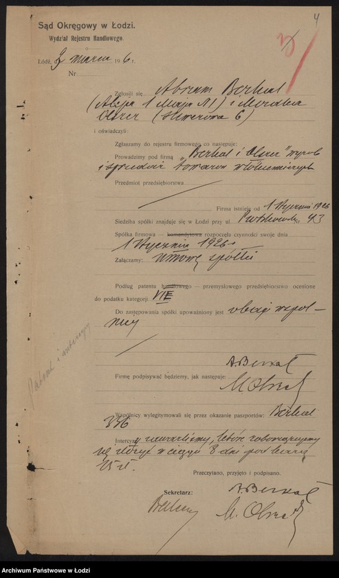 Obraz 6 z jednostki "Berkal i Olszer – wyrób i sprzedaż towarów włókienniczych"