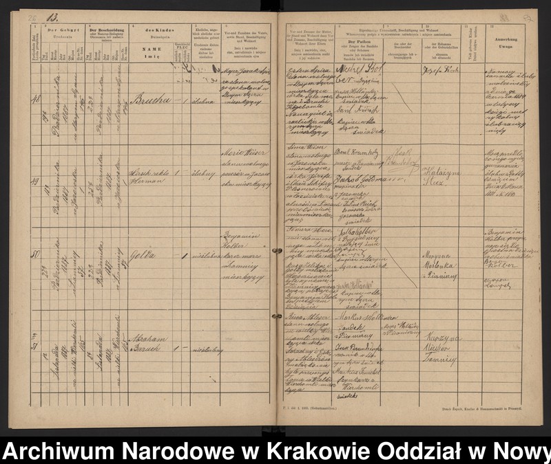 Obraz 16 z jednostki "[Księga urodzeń]"