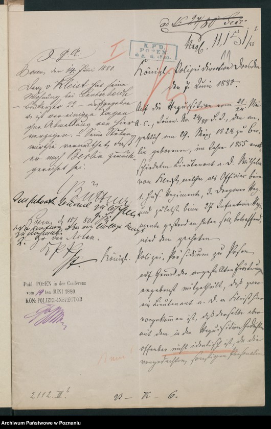 Obraz 14 z jednostki "A. betr. Wilhelm von Kleist, Lieutenant a.D."