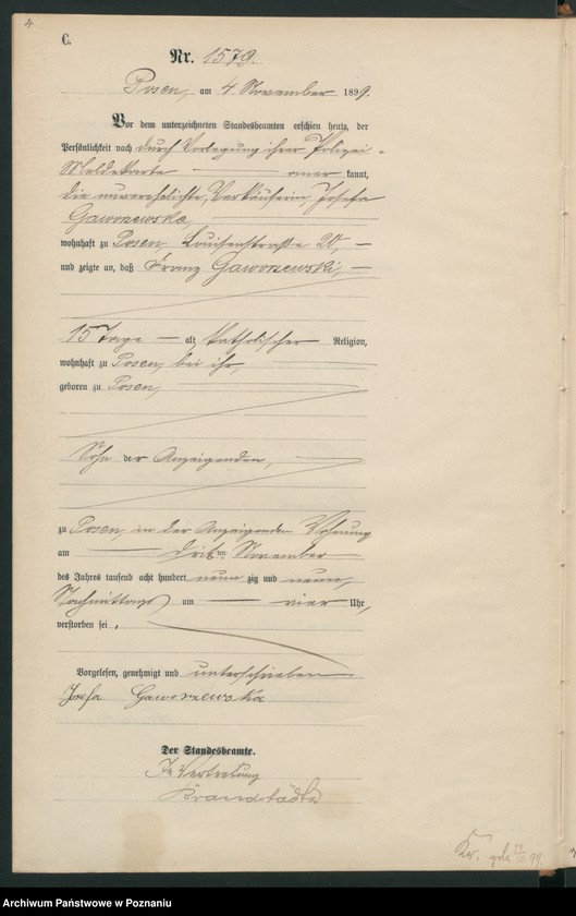 Obraz 7 z jednostki "Księga zgonów t. IV"