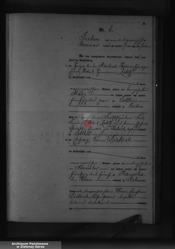 Obraz 14 z jednostki "Heirats-Neben-Register, No 1 bis 192"