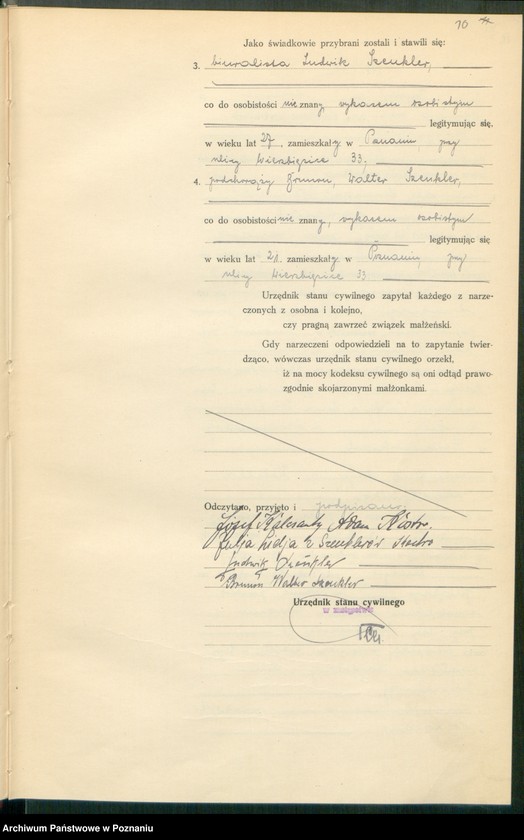 Obraz 12 z jednostki "Księga miejscowa małżeństw tom I [Rejestr główny małżeństw]"