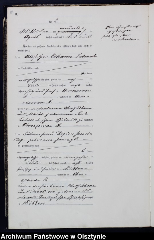 image.from.unit.number "Heiraths-Haupt-Register Nr 1 - 26"