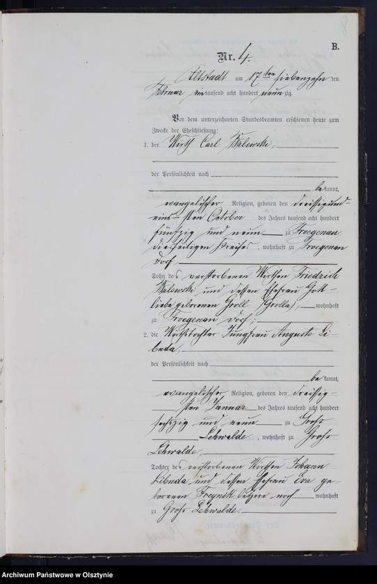 image.from.unit.number "Heiraths-Neben-Register Nr 1 - 20"