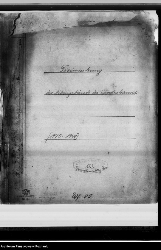 Obraz 4 z jednostki "Freimachung der Nebengebäude des Landeshauses."