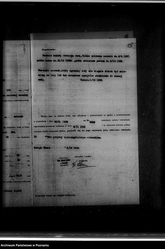 Obraz 19 z jednostki "Tartak parowy R. Nitsche w Boruji Starej powiat wolsztyński nr woj. kotła 5976"