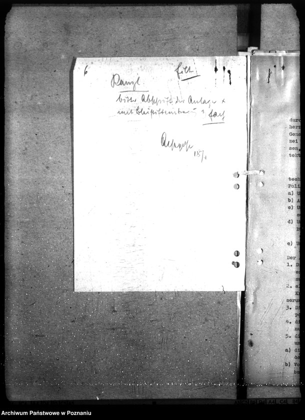 Obraz 11 z jednostki "Architekten - Vertrag - Polizeiverwaltung Posen"