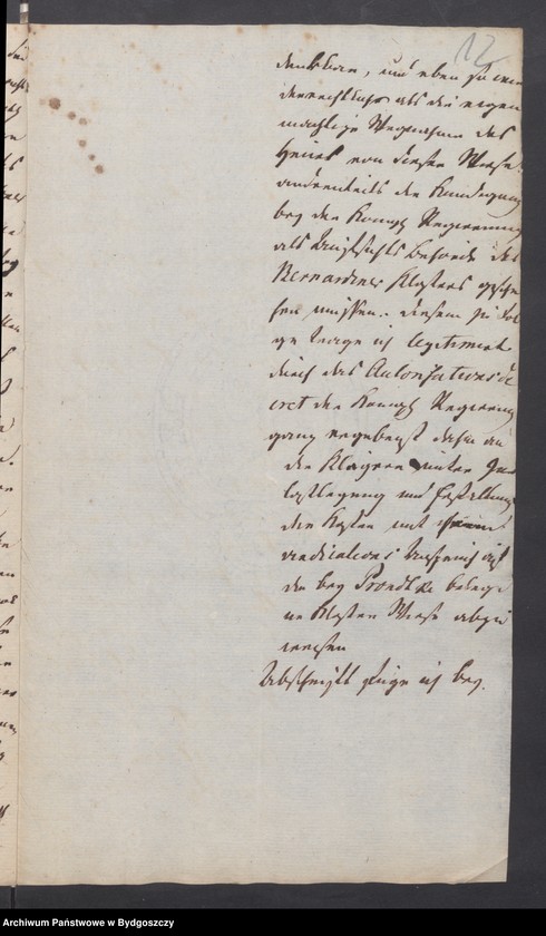 image.from.unit.number "Acta die Bauten und Reparaturen der Kirchen e.[tc.] Gebäuden des Bernhardiner - Kloster zu Bromberg. [Spór sióstr Przysieckich z Przyłęk z klasztorem o łąki]"