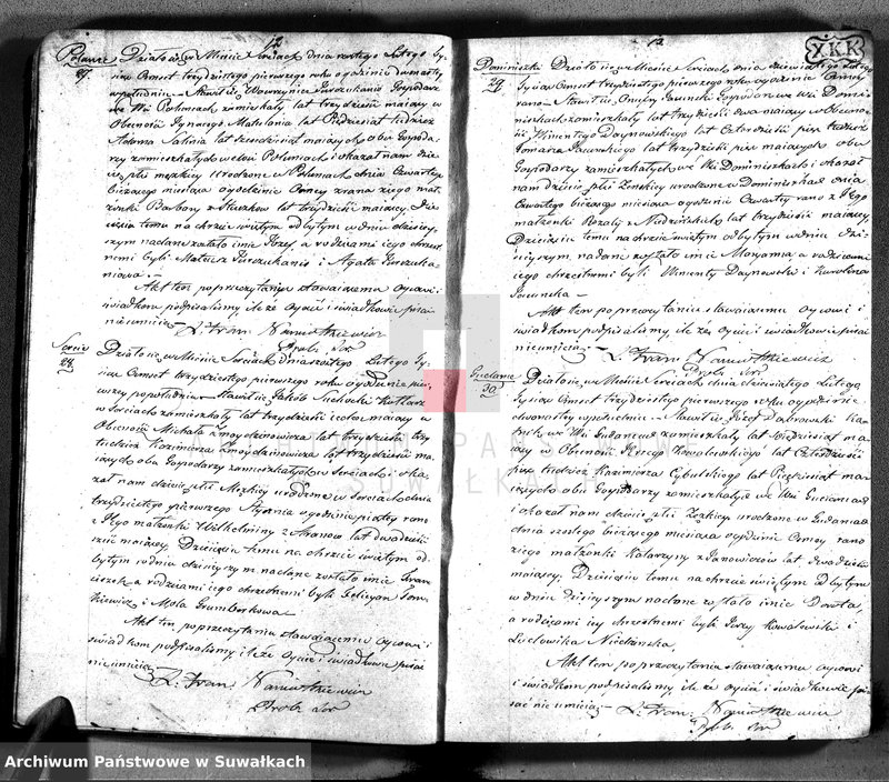 Obraz 9 z jednostki "Duplikat aktów urodzonych, zaślubionych i umarłych z roku 1831 parafiey sereyskiey w departamencie łozdziejskim, powiatu seyneńskiego, województwie augustowskim"