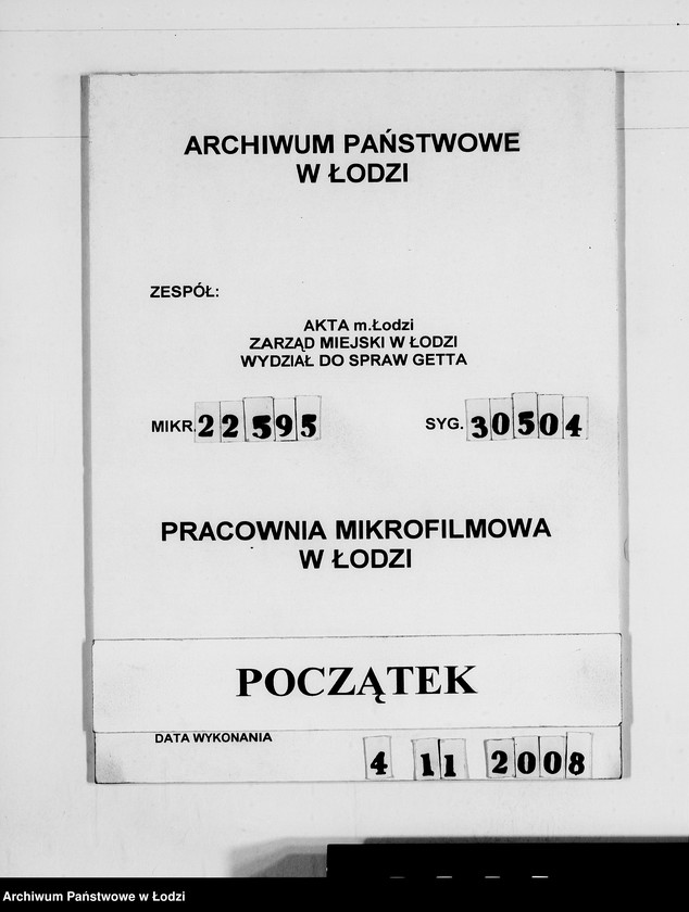 Obraz 1 z jednostki "A.Seifert Rechnungen. [za dostawy towarów dla Getta]"