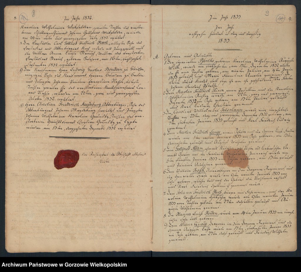 image.from.unit.number "Geborne und Copulirte in der Gemeine in Concordien Kirche zu Landsberg an der Warthe"