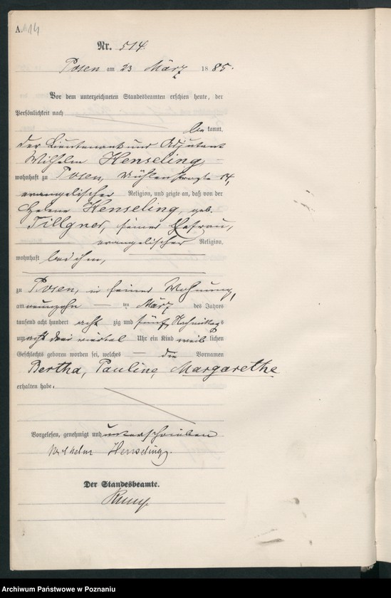 Obraz 17 z jednostki "Księga urodzeń t. II"