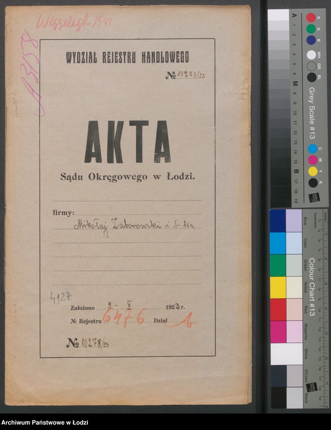 Obraz 2 z jednostki "Mikołaj Zaborowski i S-ka- handel wyrobami tytoniowymi"