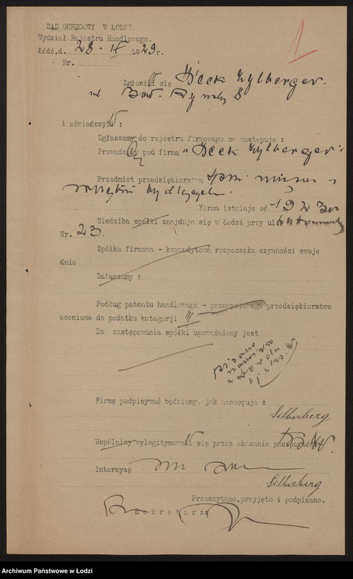 Obraz 3 z jednostki "Icek Zylberger – sprzedaż mięsa i wnętrzności bydlęcych"