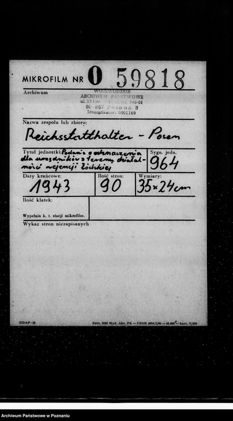 Obraz 2 z jednostki "Podania o odznaczenia dla urzędników z terenu działalności rejencji łódzkiej"