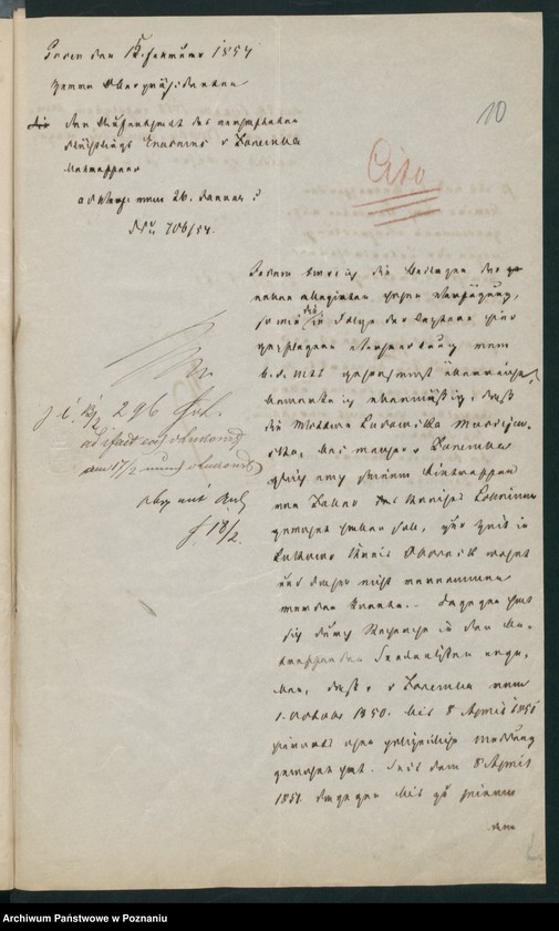 Obraz 15 z jednostki "A. betr. den polnischen Emigranten Erasmus von Zaremba"