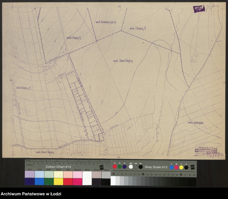 Obraz 1 z jednostki "Plan m. Łodzi 1:2000, odbitki. Sekcja SO 74"