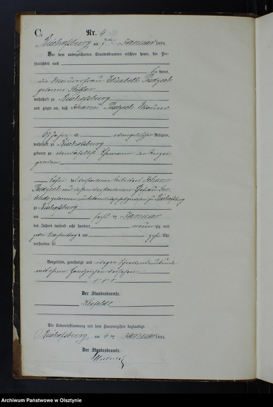 image.from.unit.number "Sterbe-Neben-Register Tom I,Nr 1 - 118"