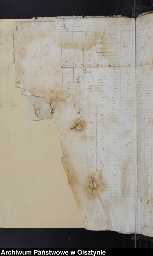 image.from.unit.number "General-Nachweisung der Personaldezemspflichtigen im Kirchspiel 1840/1841 Rechnungsbelege 1838-1844"