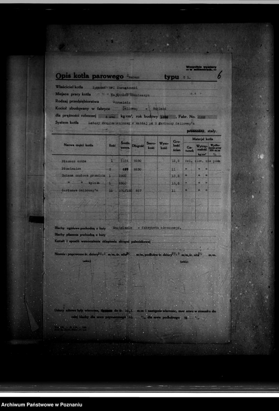 Obraz 10 z jednostki "Gorzelnia Majętności Gościeszyn powiat wolsztyński własność Hr Z. Kurnatowskiego nr woj. kotła 4958"