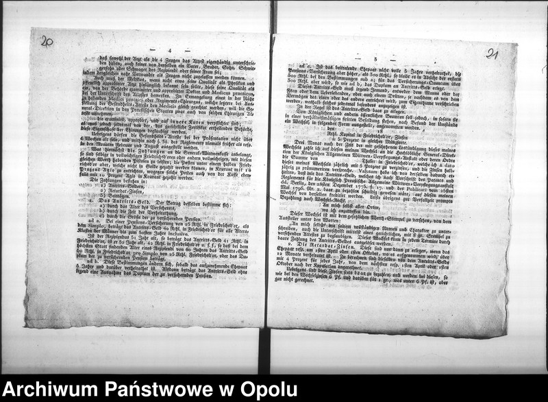 Obraz 18 z jednostki "Acta Generalia die Allgemeine Wittwen-Verpflegungs-Anstalt in Berlin, so wie die deshalb erlassenen Verordnungen und Bestimmungen, betreffend. Vol. I de anno 1818"