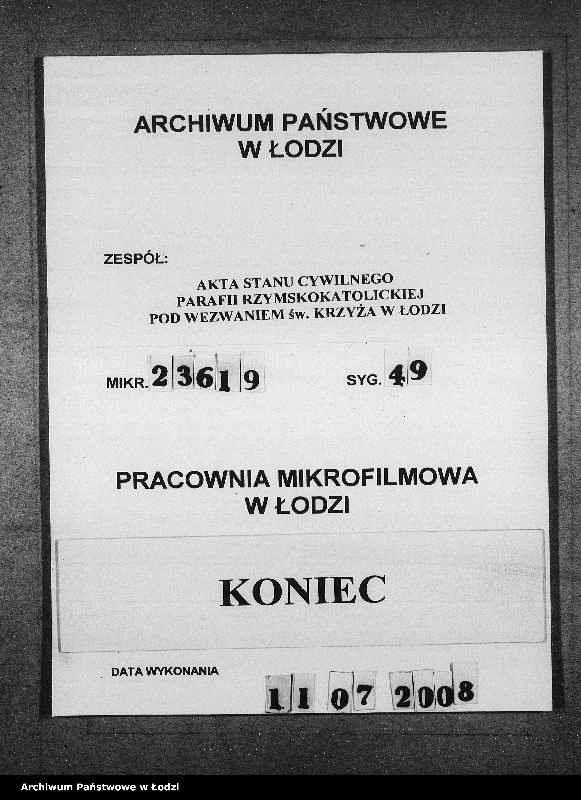 Obraz 1 z jednostki "Akta urodzeń"